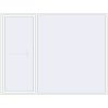 Ustalenie cen Przesuwane drzwi tarasowe 3000x2300 mm PATIO DOOR REHAU BRILLANT DESIGN RAL 9016 Traffic white dwustronny