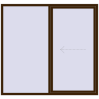 Pricing Sliding patio doors 2130x2000 mm REHAU SYNEGO SLIDE DARK_OAK two-sided