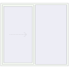 Pricing Sliding patio doors 2200x2000 mm PATIO DOOR REHAU BRILLANT DESIGN RAL 9016 Traffic white two-sided