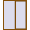 Pricing Sliding patio doors 2000x2500 mm REHAU GENEO HST GOLDEN OAK external