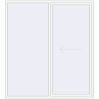 Pricing Sliding patio doors 2230x2455 mm REHAU GENEO HST RAL 9016 Traffic white two-sided