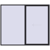 Pricing Sliding patio doors 3000x2500 mm REHAU GENEO HST BLACK_ULTI-MATT two-sided