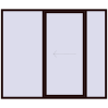 Pricing Sliding patio doors 2600x2200 mm PATIO DOOR REHAU BRILLANT DESIGN CHOCOLATE_BROWN two-sided