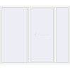 Pricing Sliding patio doors 2600x2200 mm PATIO DOOR REHAU BRILLANT DESIGN RAL 9016 Traffic white two-sided