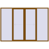 Ustalenie cen Przesuwane drzwi tarasowe 3300x2300 mm PATIO DOOR REHAU SYNEGO GOLDEN OAK dwustronny