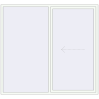 Pricing Sliding patio doors 2300x2100 mm PATIO DOOR REHAU SYNEGO RAL 9016 Traffic white two-sided