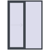 Pricing Sliding patio doors 1500x2100 mm REHAU SYNEGO SLIDE ANTHRACITE_GREY_STRUKTURAL external
