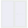 Pricing Sliding patio doors 2000x2150 mm PATIO DOOR REHAU BRILLANT DESIGN RAL 9016 Traffic white two-sided