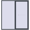 Pricing Sliding patio doors 2100x2250 mm PATIO DOOR REHAU BRILLANT DESIGN ANTHRACITE_GREY_STRUKTURAL external