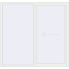 Pricing Sliding patio doors 2200x2100 mm PATIO DOOR REHAU SYNEGO RAL 9016 Traffic white two-sided