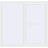 Pricing Sliding patio doors 2000x1900 mm PATIO DOOR REHAU SYNEGO RAL 9016 Traffic white two-sided