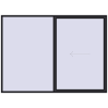 Pricing Sliding patio doors 3000x2200 mm PATIO DOOR REHAU BRILLANT DESIGN BLACK_ULTI-MATT external