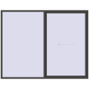Pricing Sliding patio doors 3000x2350 mm PATIO DOOR REHAU SYNEGO BASALT_GREY external