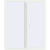 Pricing Sliding patio doors 1850x2300 mm PATIO DOOR REHAU SYNEGO RAL 9016 Traffic white two-sided