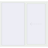 Pricing Sliding patio doors 2200x2100 mm PATIO DOOR REHAU BRILLANT DESIGN RAL 9016 Traffic white two-sided