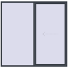 Pricing Sliding patio doors 2400x2350 mm PATIO DOOR REHAU SYNEGO ANTHRACITE_GREY_STRUKTURAL two-sided