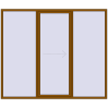Pricing Sliding patio doors 2600x2200 mm PATIO DOOR REHAU SYNEGO GOLDEN OAK two-sided