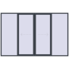 Pricing Sliding patio doors 3600x2300 mm PATIO DOOR REHAU SYNEGO ANTHRACITE_GREY_STRUKTURAL external