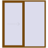 Pricing Sliding patio doors 1980x2150 mm PATIO DOOR REHAU BRILLANT DESIGN GOLDEN OAK two-sided