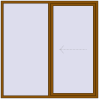 Pricing Sliding patio doors 2000x2000 mm PATIO DOOR REHAU SYNEGO GOLDEN OAK external