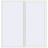 Pricing Sliding patio doors 2300x2400 mm REHAU SYNEGO SLIDE RAL 9016 Traffic white two-sided