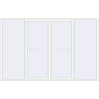 Pricing Sliding patio doors 3300x2125 mm PATIO DOOR REHAU SYNEGO RAL 9016 Traffic white two-sided
