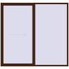 Pricing Sliding patio doors 2450x2300 mm REHAU GENEO HST MAHAGON_SAPELI two-sided