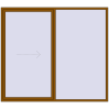 Pricing Sliding patio doors 2500x2200 mm PATIO DOOR REHAU BRILLANT DESIGN GOLDEN OAK two-sided