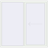 Pricing Sliding patio doors 1880x1850 mm PATIO DOOR REHAU BRILLANT DESIGN RAL 9016 Traffic white two-sided