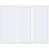 Pricing Sliding patio doors 2600x2100 mm PATIO DOOR REHAU SYNEGO RAL 9016 Traffic white two-sided
