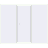 Pricing Sliding patio doors 2600x2200 mm PATIO DOOR REHAU SYNEGO RAL 9016 Traffic white two-sided