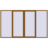 Pricing Sliding patio doors 3750x2200 mm PATIO DOOR REHAU SYNEGO GOLDEN OAK external