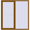 Ustalenie cen Przesuwane drzwi tarasowe 1750x1850 mm PATIO DOOR REHAU SYNEGO GOLDEN OAK dwustronny