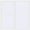 Pricing Sliding patio doors 2360x2355 mm REHAU SYNEGO SLIDE RAL 9016 Traffic white two-sided