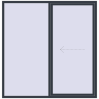 Pricing Sliding patio doors 2150x2200 mm PATIO DOOR REHAU BRILLANT DESIGN ANTHRACITE_GREY_STRUKTURAL two-sided