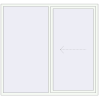 Pricing Sliding patio doors 2070x1940 mm PATIO DOOR REHAU BRILLANT DESIGN RAL 9016 Traffic white two-sided