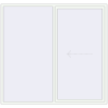 Pricing Sliding patio doors 2335x2200 mm PATIO DOOR REHAU SYNEGO RAL 9016 Traffic white two-sided