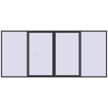 Pricing Sliding patio doors 5000x2200 mm PATIO DOOR REHAU BRILLANT DESIGN ANTHRACITE_GREY_GLATT two-sided