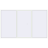 Pricing Sliding patio doors 3810x2280 mm PATIO DOOR REHAU BRILLANT DESIGN RAL 9016 Traffic white two-sided