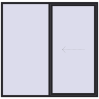 Pricing Sliding patio doors 2400x2350 mm PATIO DOOR REHAU SYNEGO BLACK_ULTI-MATT two-sided