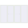 Pricing Sliding patio doors 3200x2100 mm PATIO DOOR REHAU BRILLANT DESIGN RAL 9016 Traffic white two-sided