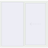 Pricing Sliding patio doors 2400x2300 mm REHAU GENEO HST RAL 9016 Traffic white two-sided