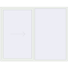 Pricing Sliding patio doors 2500x2030 mm PATIO DOOR REHAU SYNEGO RAL 9016 Traffic white two-sided