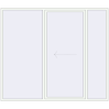 Pricing Sliding patio doors 2640x2300 mm PATIO DOOR REHAU SYNEGO RAL 9016 Traffic white two-sided