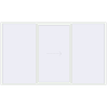 Pricing Sliding patio doors 3940x2340 mm PATIO DOOR REHAU SYNEGO RAL 9016 Traffic white two-sided