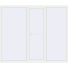 Pricing Sliding patio doors 2600x2200 mm PATIO DOOR REHAU SYNEGO RAL 9016 Traffic white two-sided