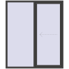 Pricing Sliding patio doors 1800x2120 mm PATIO DOOR REHAU BRILLANT DESIGN BASALT_GREY two-sided