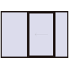 Pricing Sliding patio doors 2900x2000 mm PATIO DOOR REHAU BRILLANT DESIGN BLACK_BROWN external