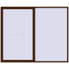 Pricing Sliding patio doors 2800x2300 mm REHAU GENEO HST MAHAGON_SAPELI two-sided