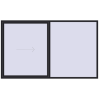 Pricing Sliding patio doors 3000x1800 mm PATIO DOOR REHAU SYNEGO BLACK_ULTI-MATT two-sided